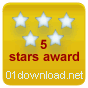 5 Stars Award at 01 Download.net